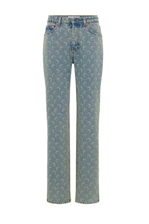 Jeans dritti Moon Laser Denim MARINE SERRE | WPA128ACDEN0003BG10